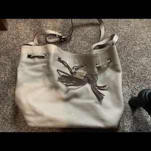 Taupe Kate spade large crossbody purse
